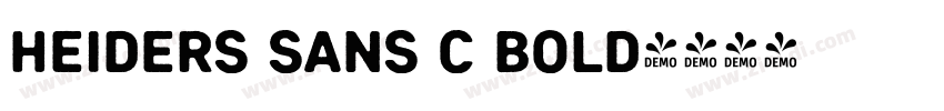 Heiders Sans C Bold字体转换